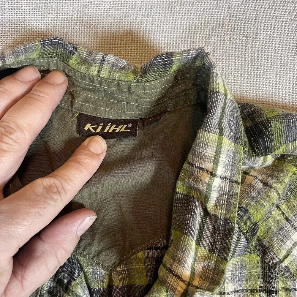 Kuhl Pearl Snap Sheridan Shirt Womens‎ XL Plaid Long Sleeve Western Top Outdoors - Picture 4 of 13